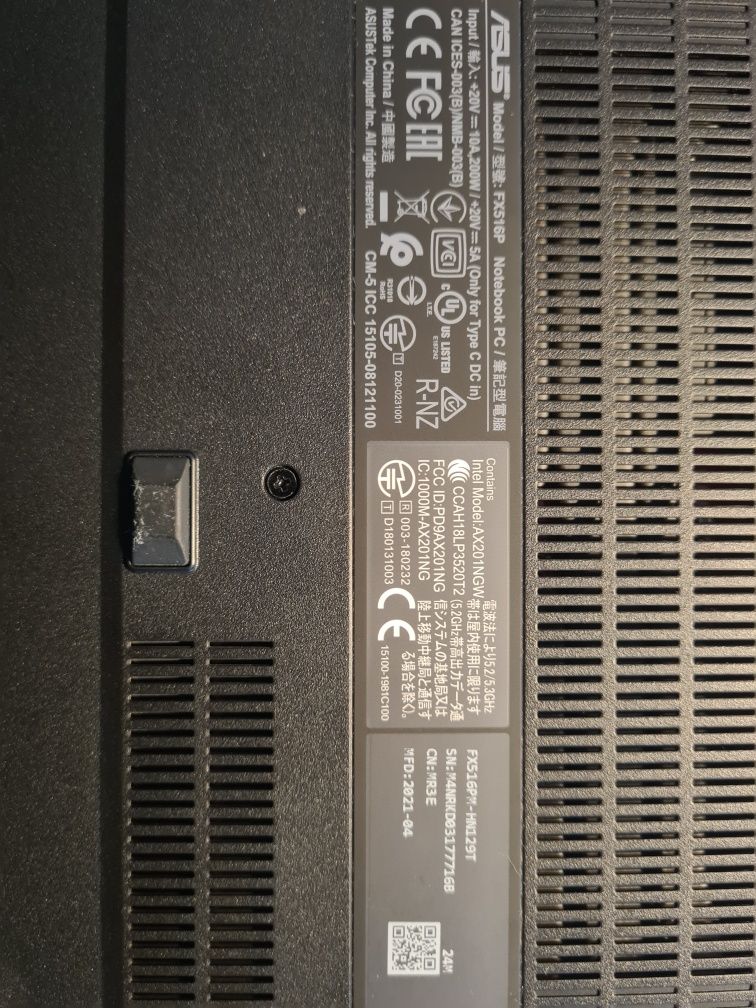 Laptop Asus Tuf dash f15