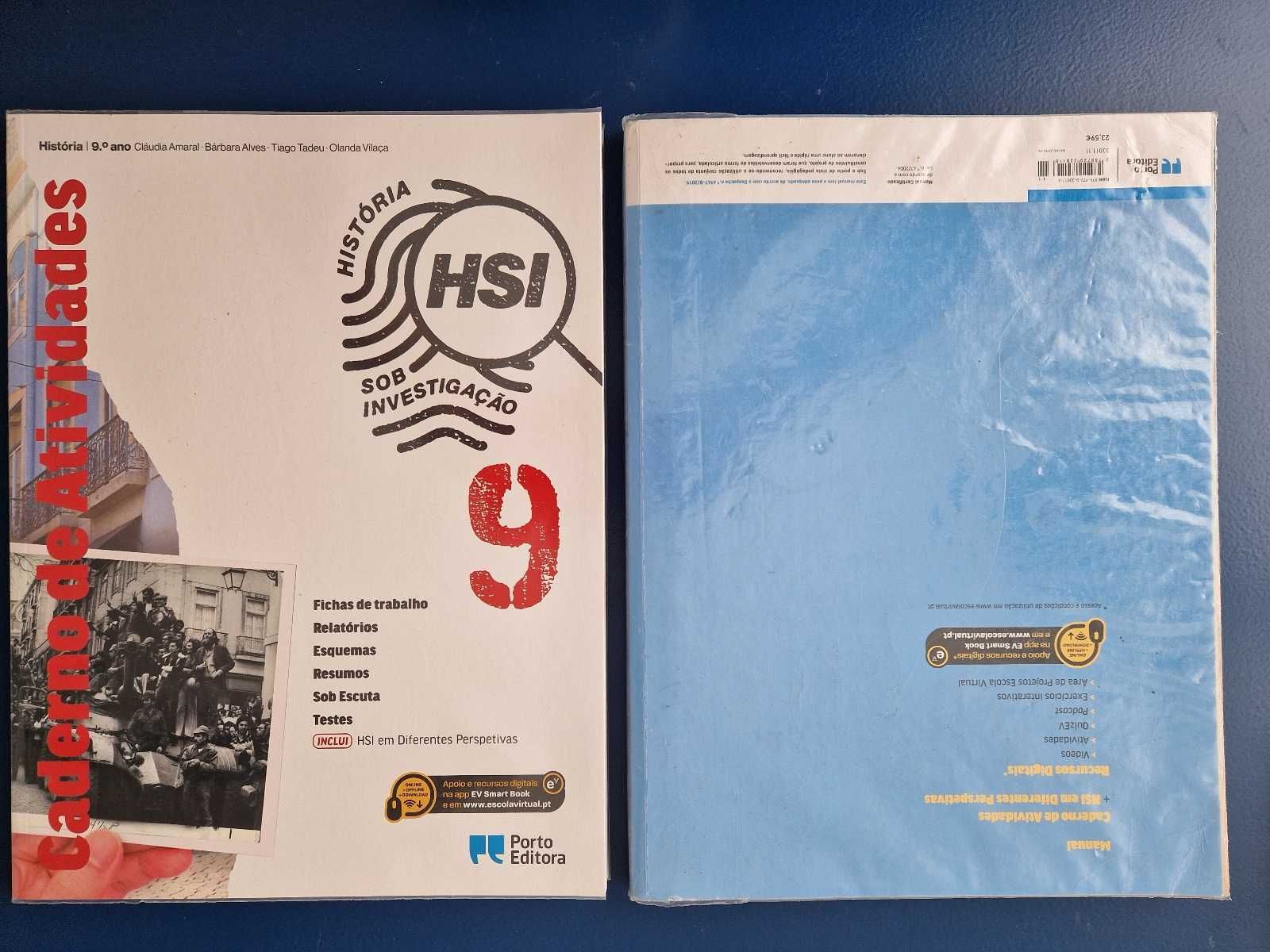 Manual de História HSI+Caderno de exercícios - 9.º Ano