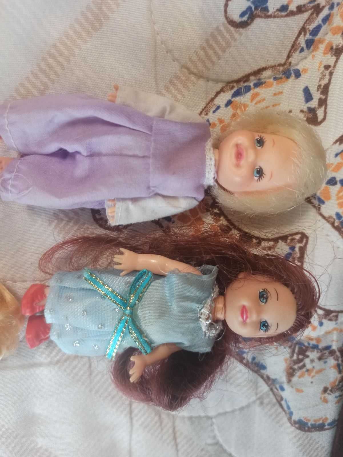 Куклы Барби сестрёнки ЛОТ 3шт.+платье