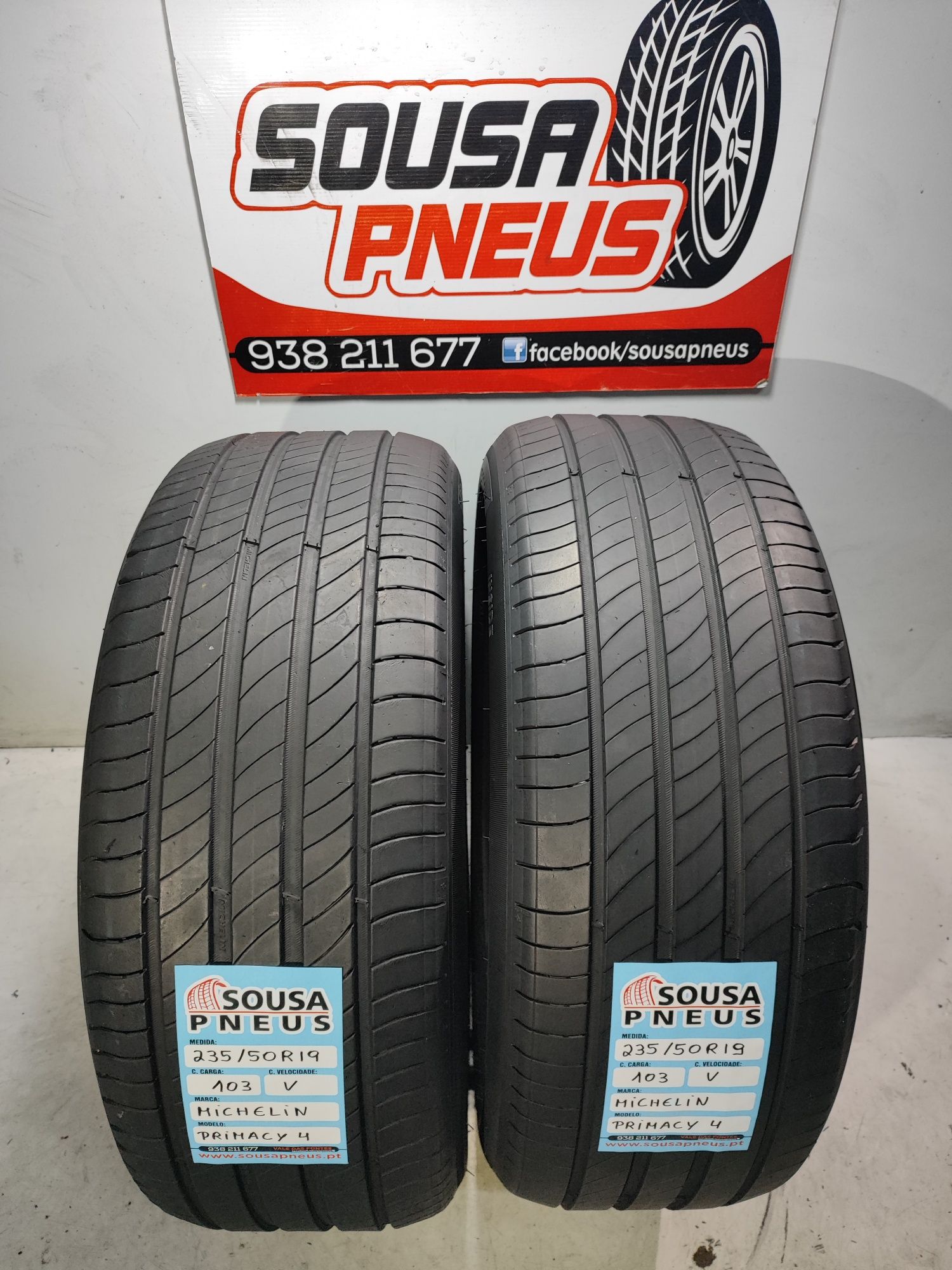 2 pneus semi novos Michelin primacy 4 235/50R19 103V Oferta dos Portes
