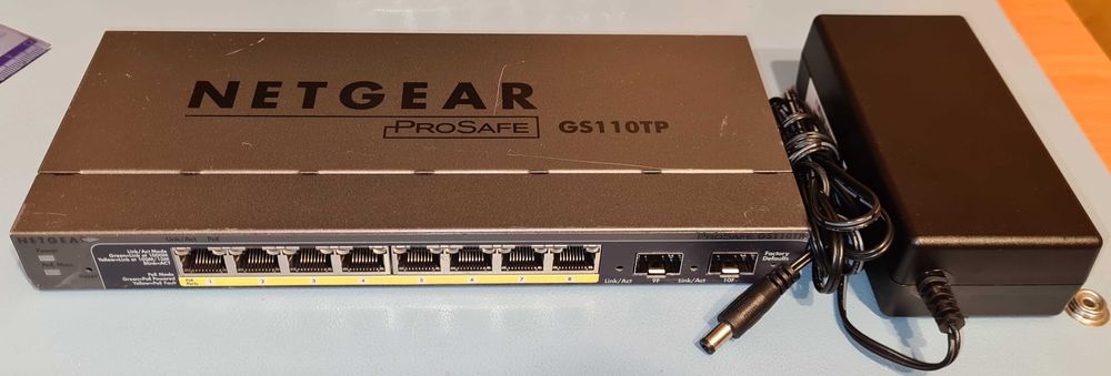 Switch Netgear ProSafe GS110TP switch 8x GbE PoE 2x SFP