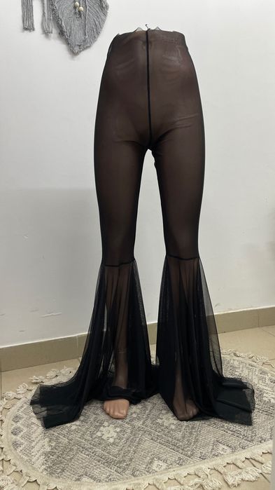 Штани з сіточки кльошні