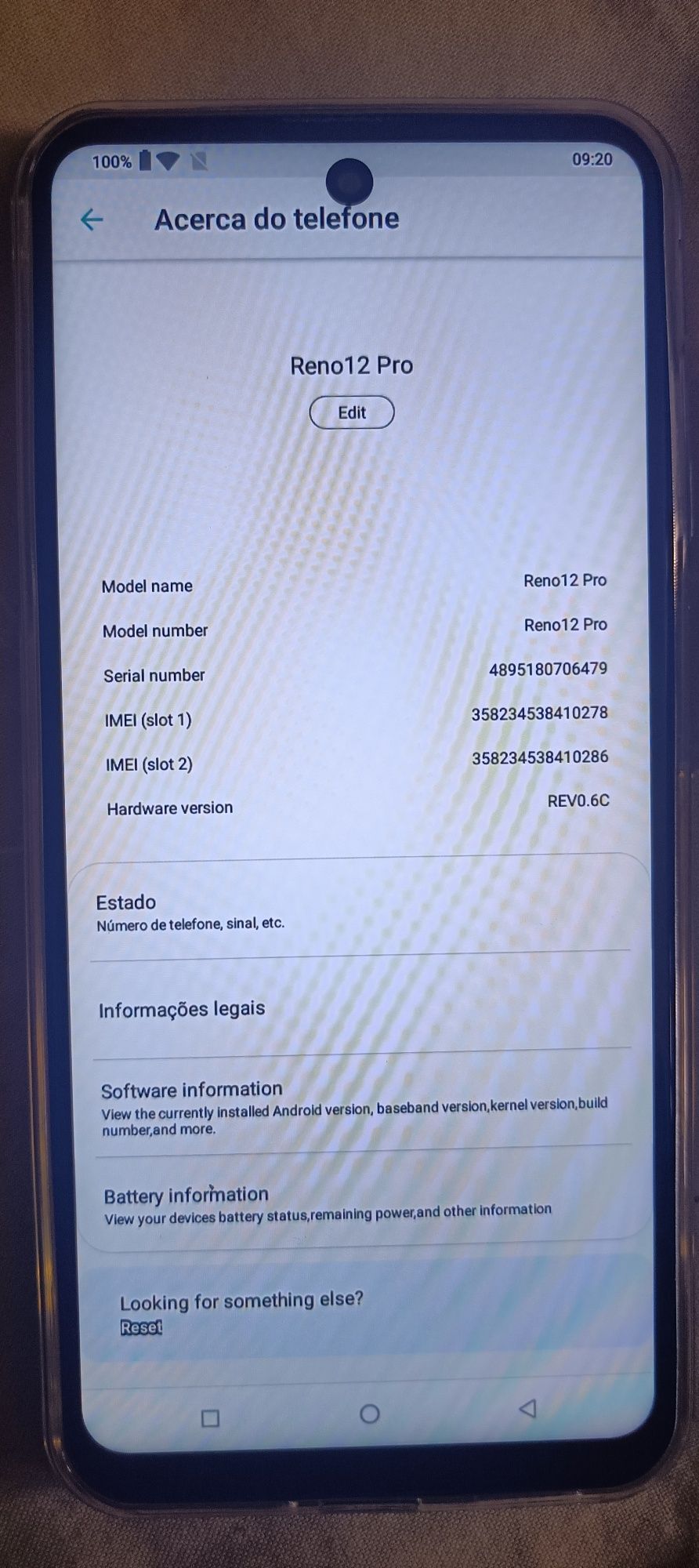 Reno 12 pro smartphone