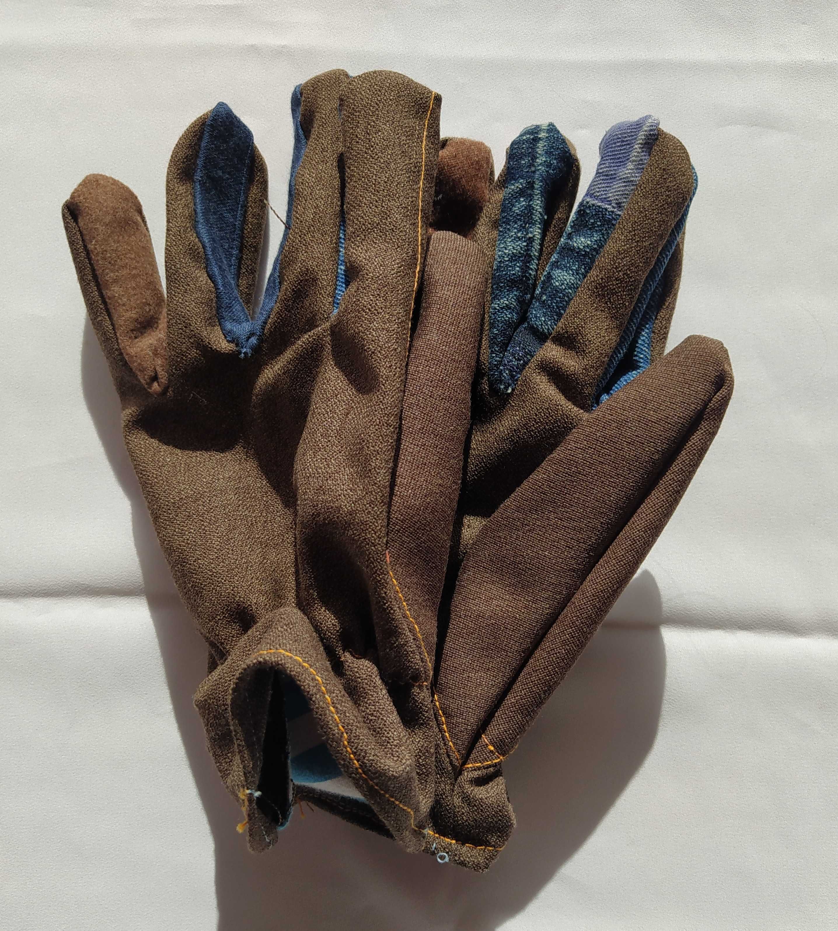 Rękawice damskie – BROWN – jeans