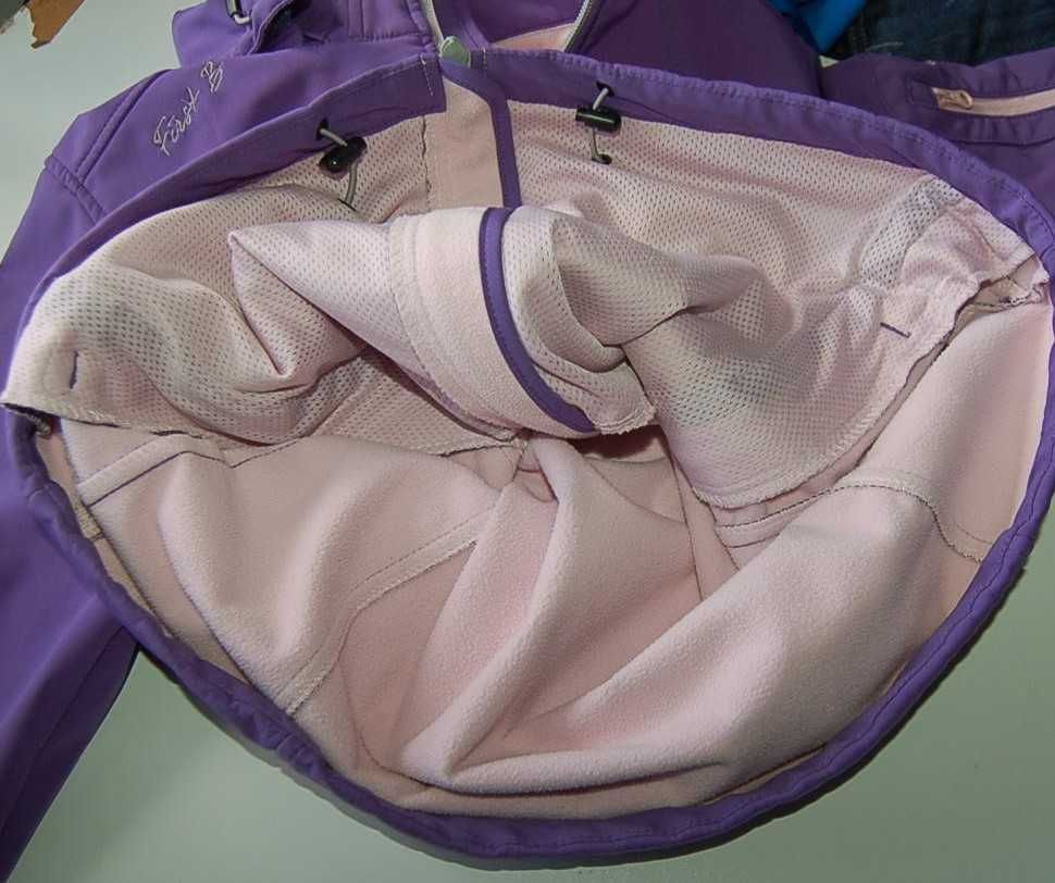 FIRST B ROZ.40  softshell kurtka damska z kapturem