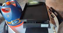 Grelhador/Chapa a Gás (USADO) - 2 queimadores 5kW - Inclui Garrafa K6