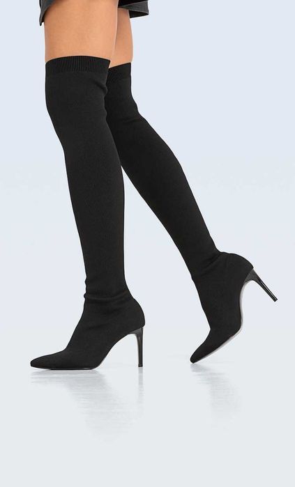 Damskie kozaki szpilki za kolano 38 Stradivarius