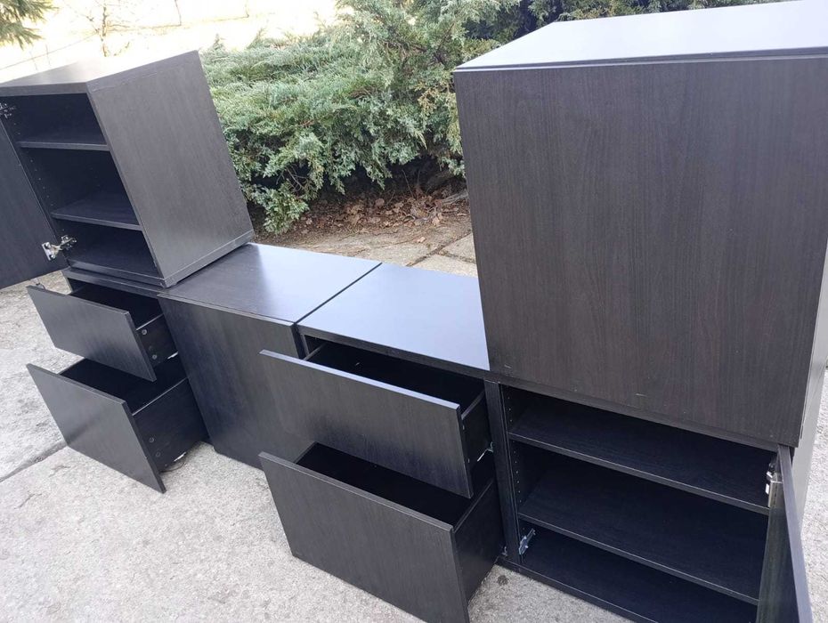 Komoda czarny-brąz IKEA BESTA komody regały  120x42x65 cm