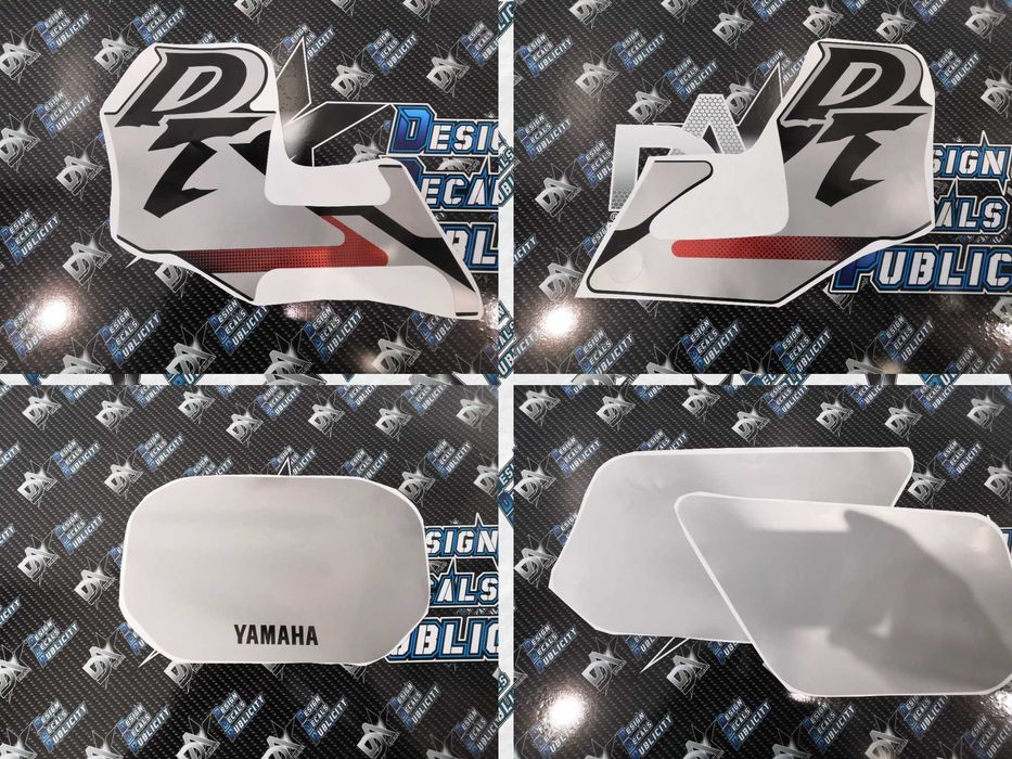 Autocolantes para Yamaha DT 125 R - azul / preta -- 1998