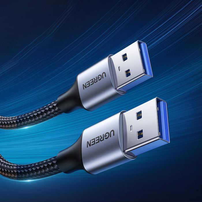 Kabel Przewód USB Ugreen 3.0 5Gb/s 2m Szary (US373) - Transfer 5Gb/s