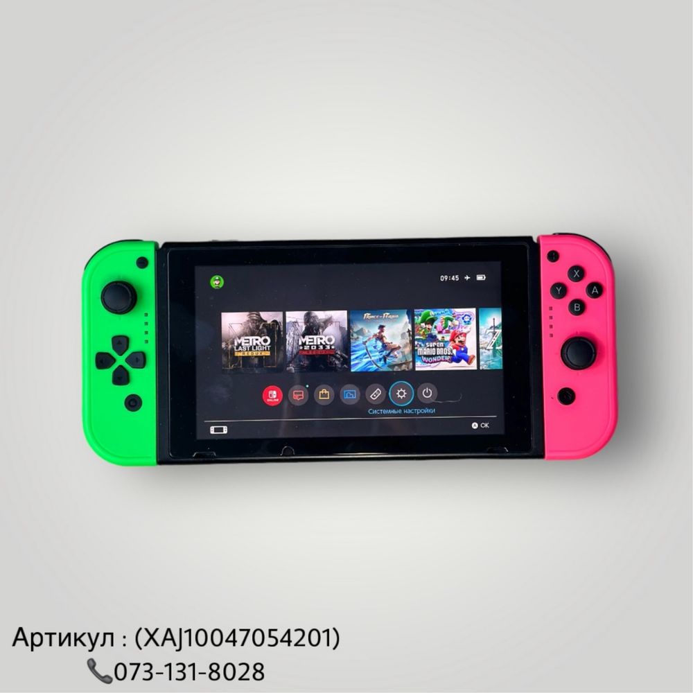 Ігрова приставка Nintendo Switch 128gb Green/Pink