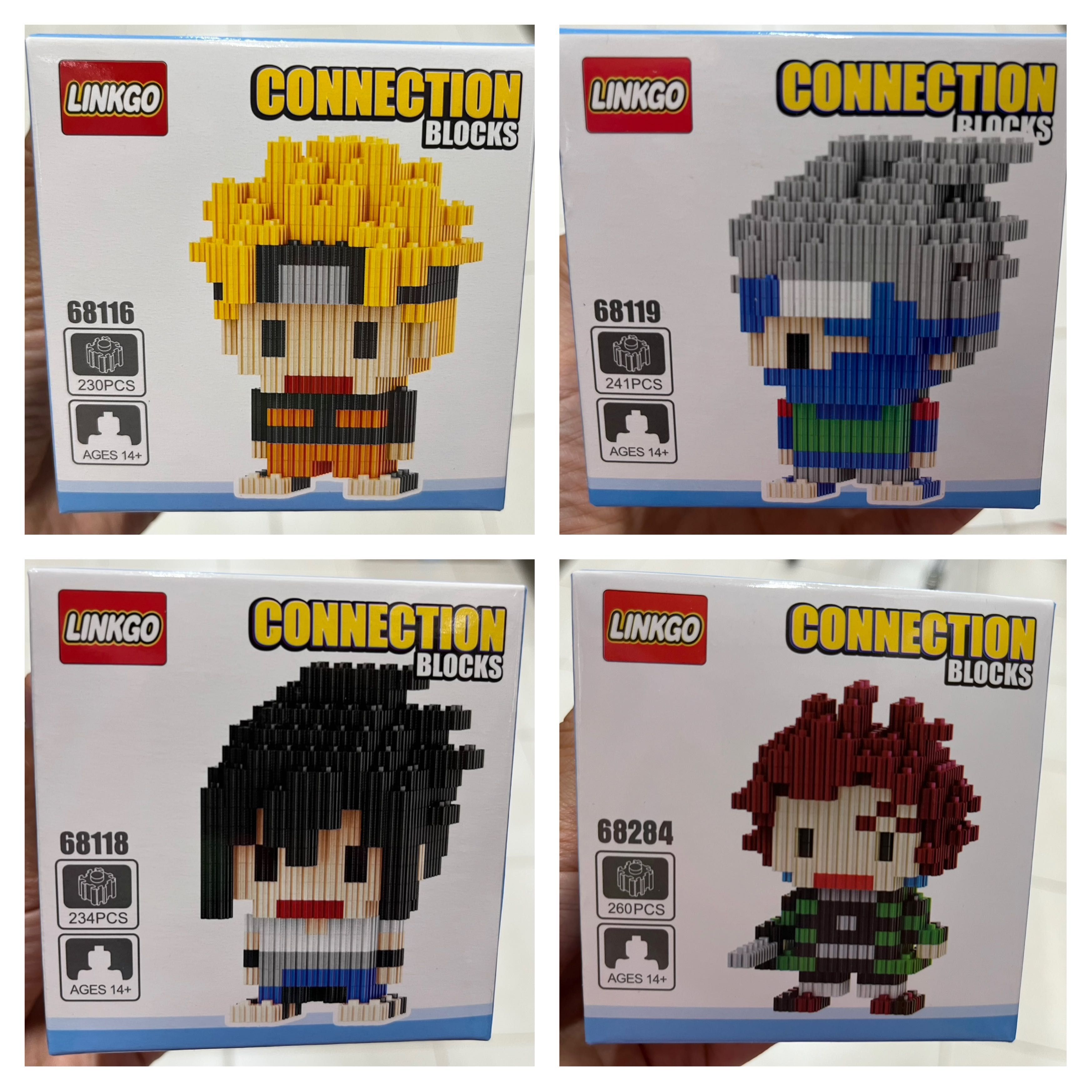 Mini Legos Novos - Marvel,One Piece,Pokémon, Pikatchu, Stitch, Naruto
