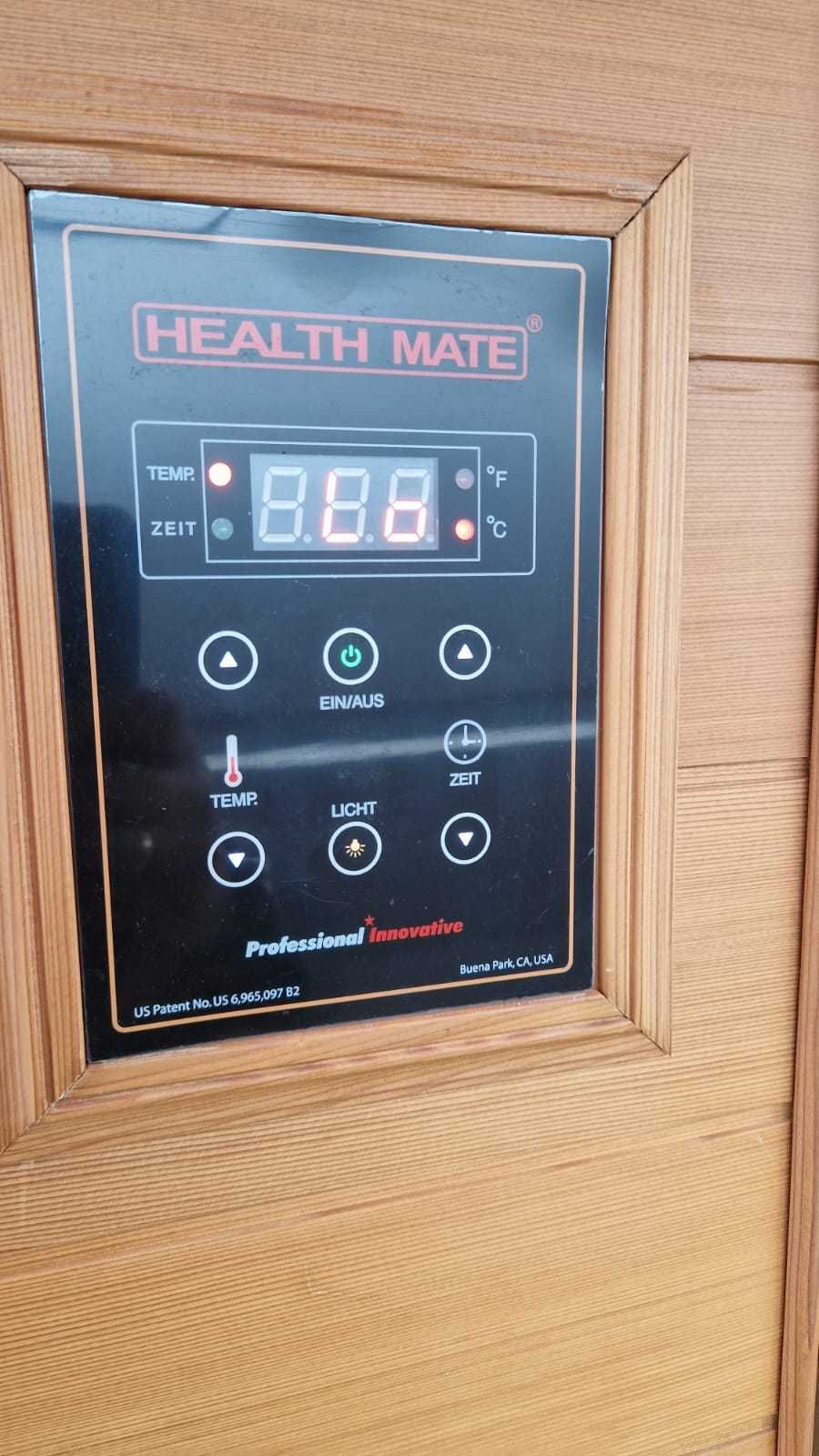 sauna INFRARED na podczerwień 2os RADIO oświetlenie nowoczesna kabina