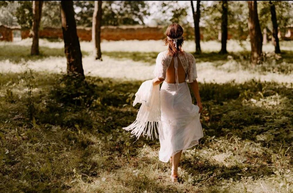 Suknia ślubna Boho asos