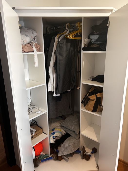 Szafa narozna biała połysk