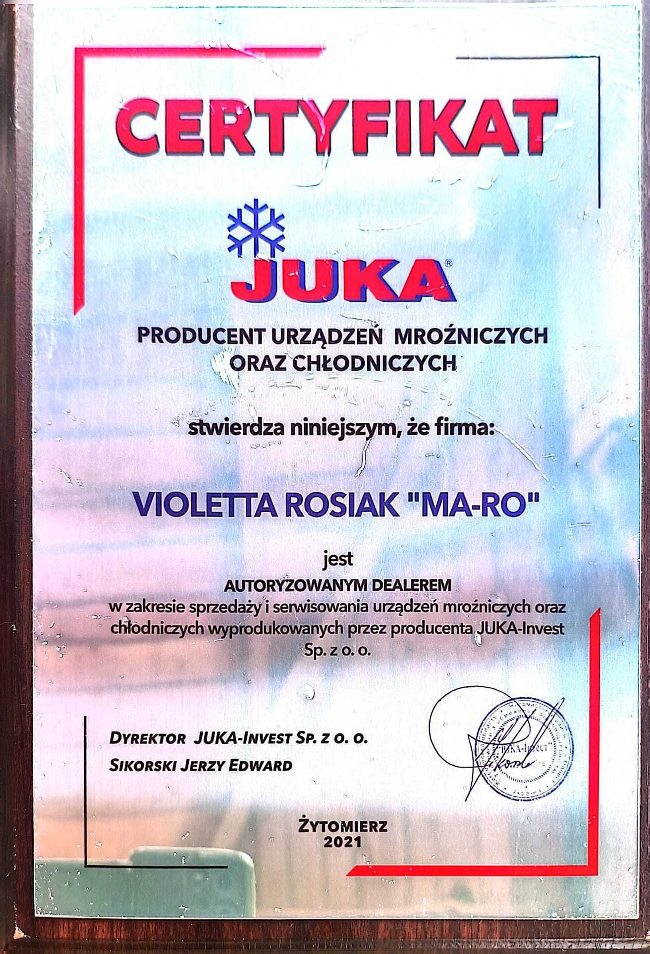 NOWA kuweciarka JUKA do lodów 7 smaków zamrażarka konserwator DOSTAWA