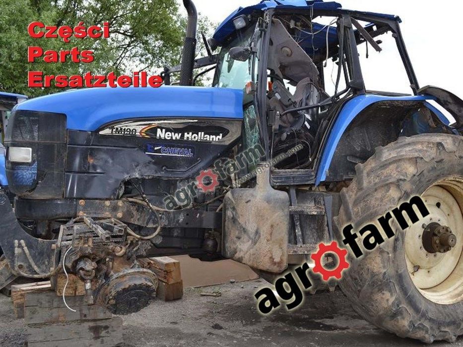 New Holland TM190 części, skrzynia biegów, silnik