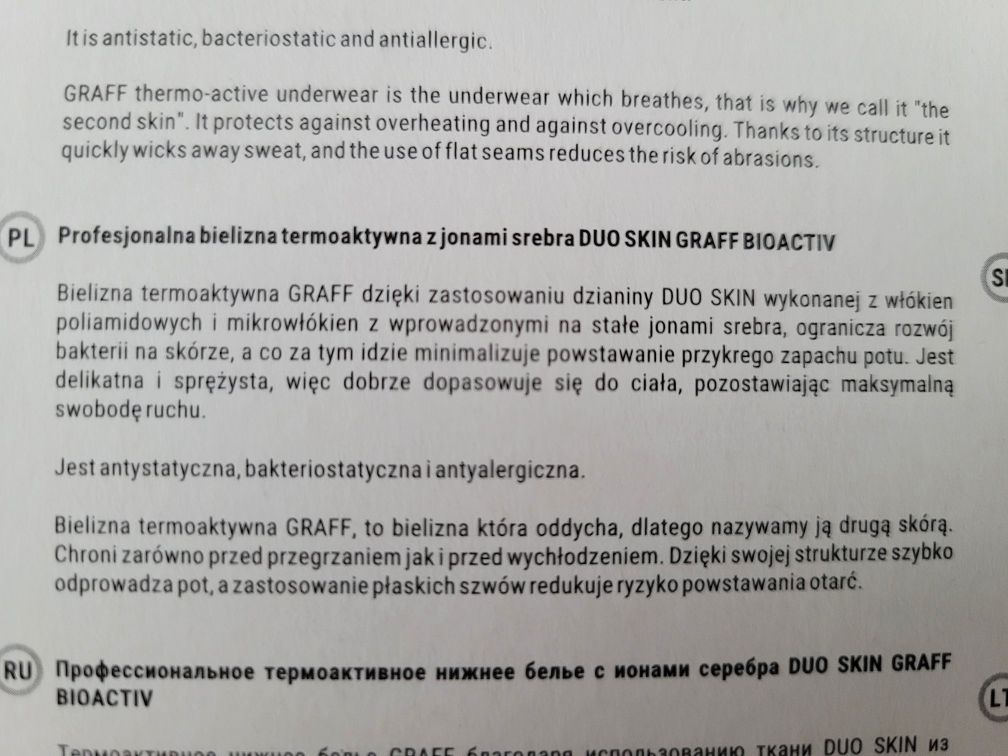 Bielizna termoaktywna GRAFF