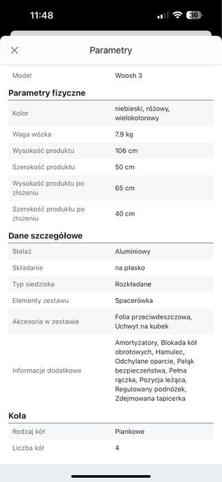 Wózek spacerowy casotto