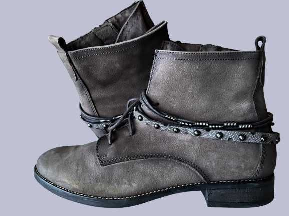 Ботинки женские Tamaris р.39-40 кожа демисезонные