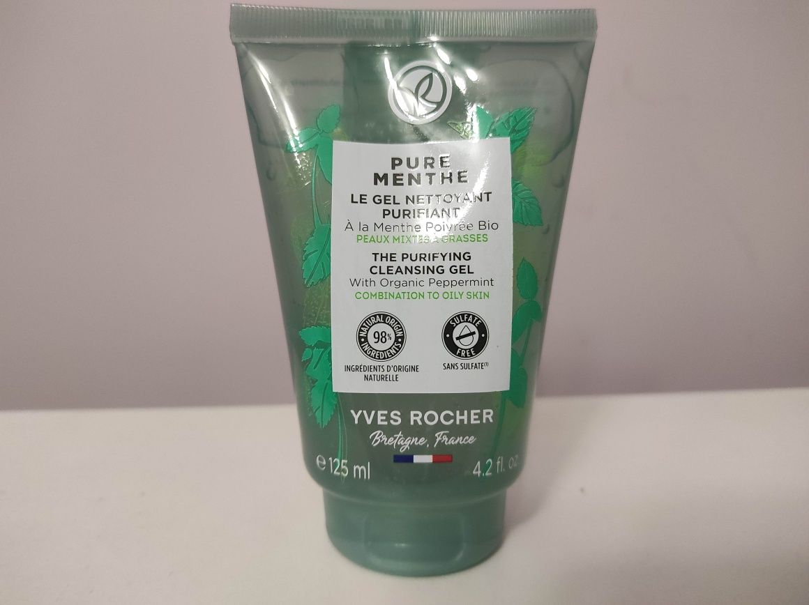 Yves Rocher żel do twarzy nowy Pure Menthe