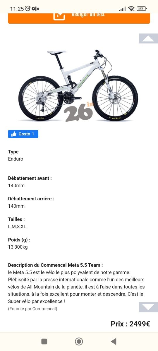 Commencal meta 55