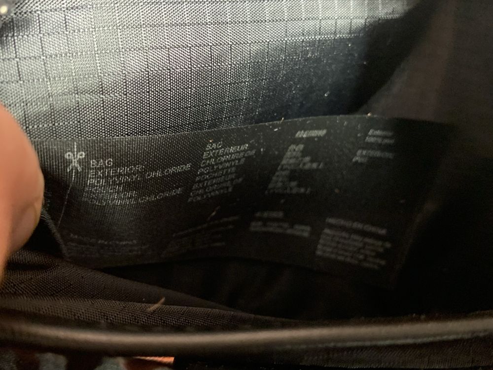 Сумка Lacoste Monogram Reporter Bag Black/Gray