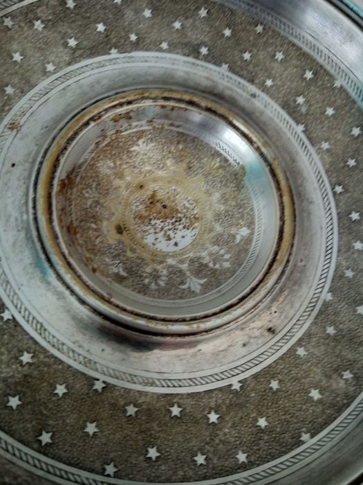 patera ,posrebrzana antyk