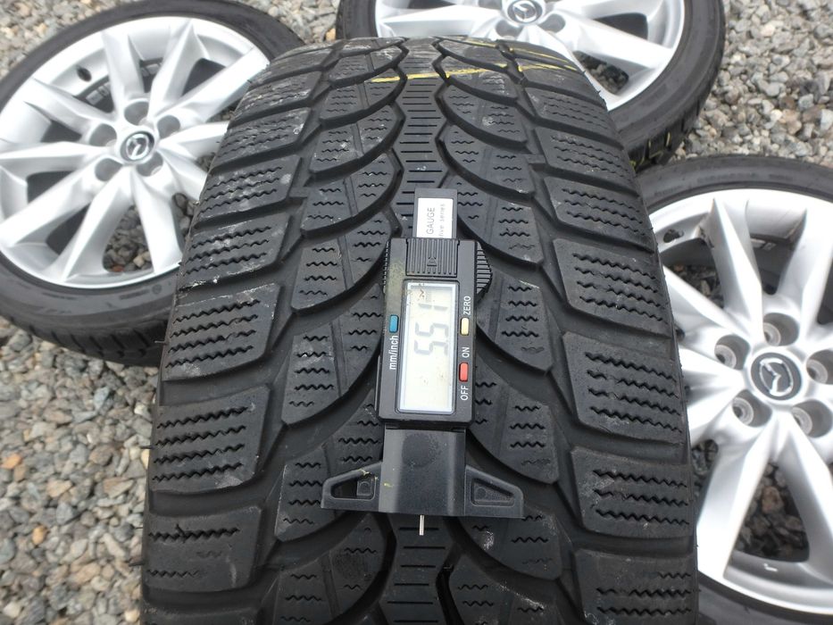 Koła aluminiowe Zimowe 18 cali Mazda 3 Oryginał 215/45r18 Bridgestone