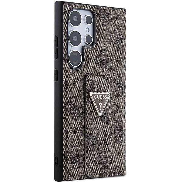 Etui Guess Grip Stand 4G Triangle Strass na Samsung Galaxy S24 Ultra -