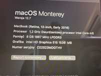 Macbook 12, 512gb, stan dobry