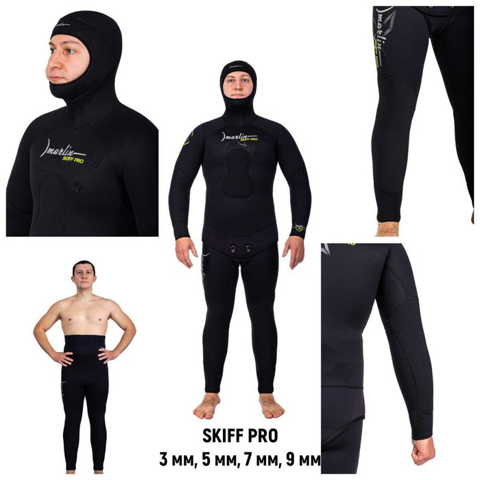 Гідрокостюм 2, 3, 5, 7, 9 мм, гидрокостюм для подводной охоты Marlin
