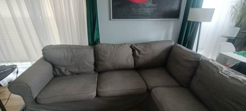 Narożnik.4 osobowy Ikea ektorp  ciemnoszary megawygodny