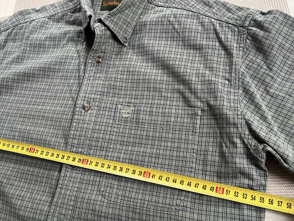 Timberland koszula w kratkę markowa S/M cotton 100% luksusowa