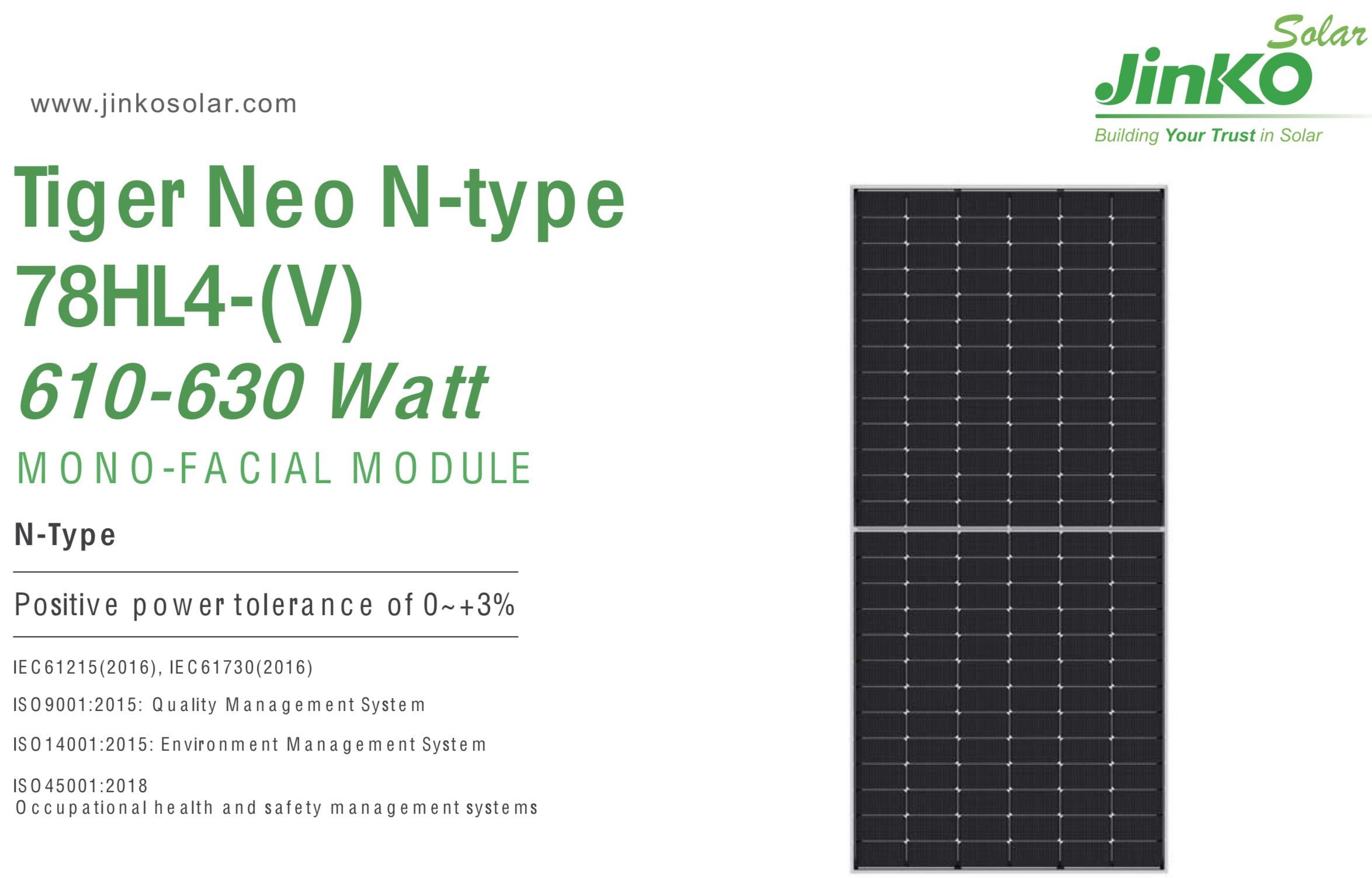 Panel PV JINKO 620W BDV GG HALFCUT N SILVER Bifacial 369 zł z VAT