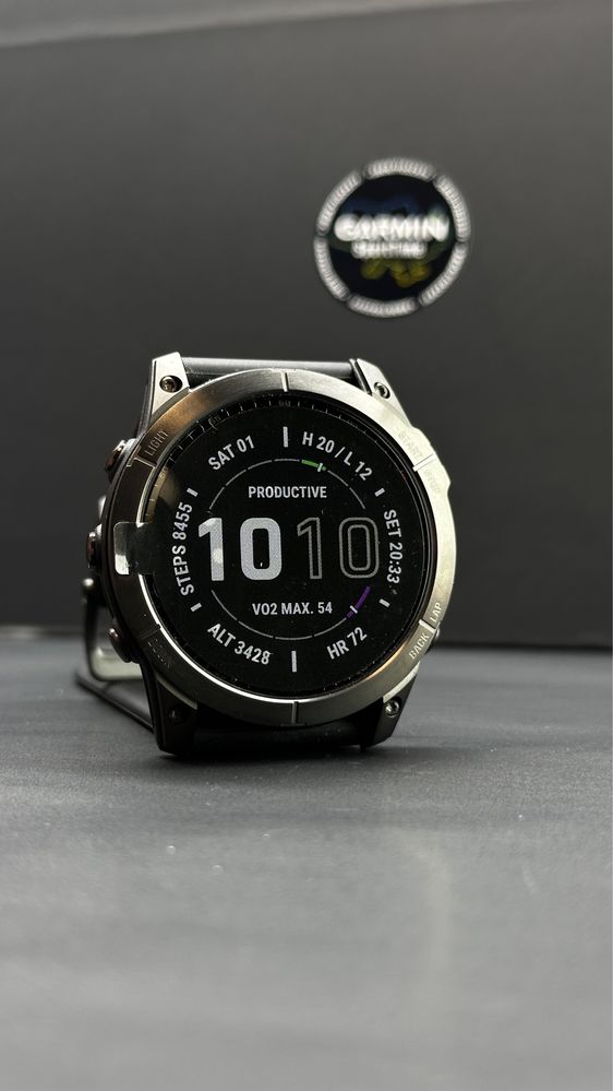 Годинник Garmin Fenix 7X Sapphire Solar Carbon Gray