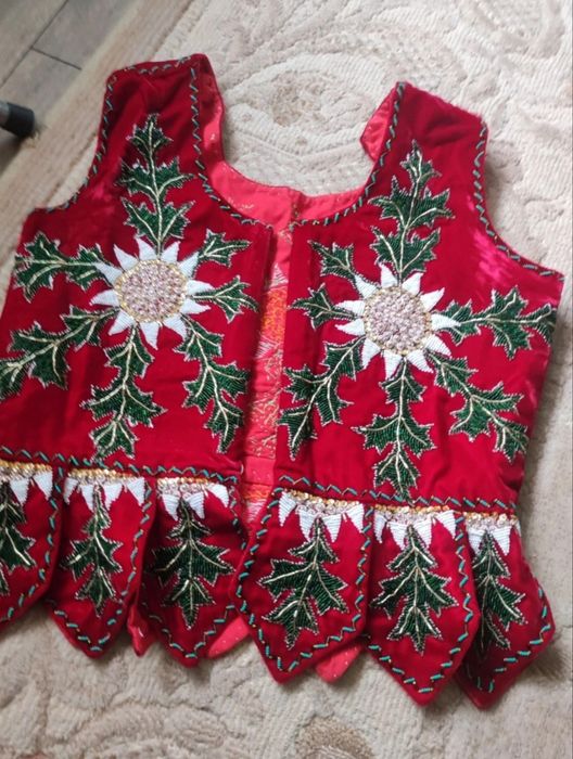 Gorset góralski czerwony XXL