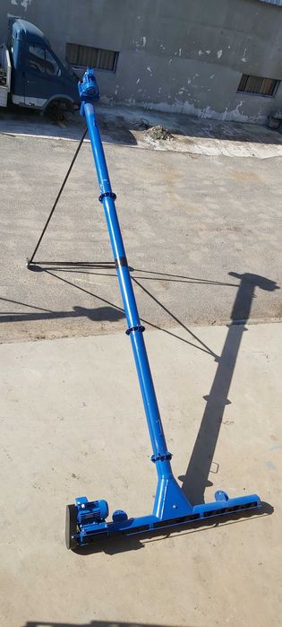 Шнековый погрузчик (винтовой конвейер, транспортер зерна) 133х4 м