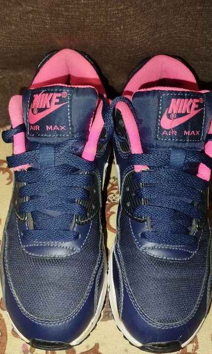 Кроссовки Nike Air Max 90 Mesh PS Obsidian Pure Platinum-Hyper Pink-Wh