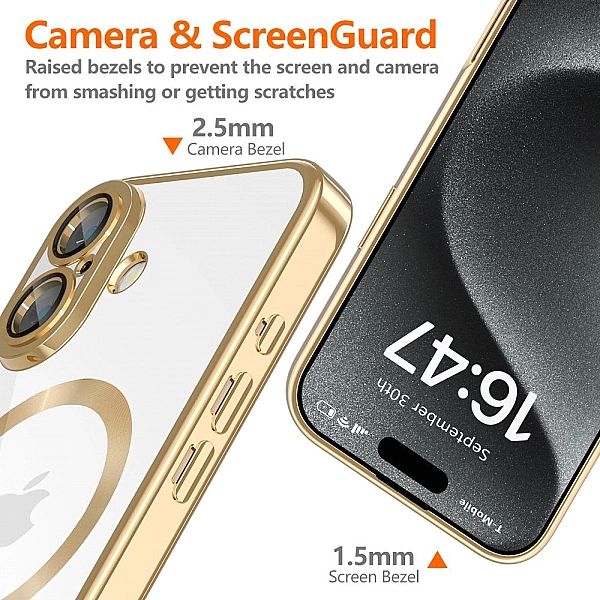 Tech-Protect Magflex Magsafe Iphone Se 4/2025 Shiny Gold