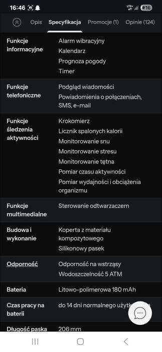 Smartwatch Huawei Band 6