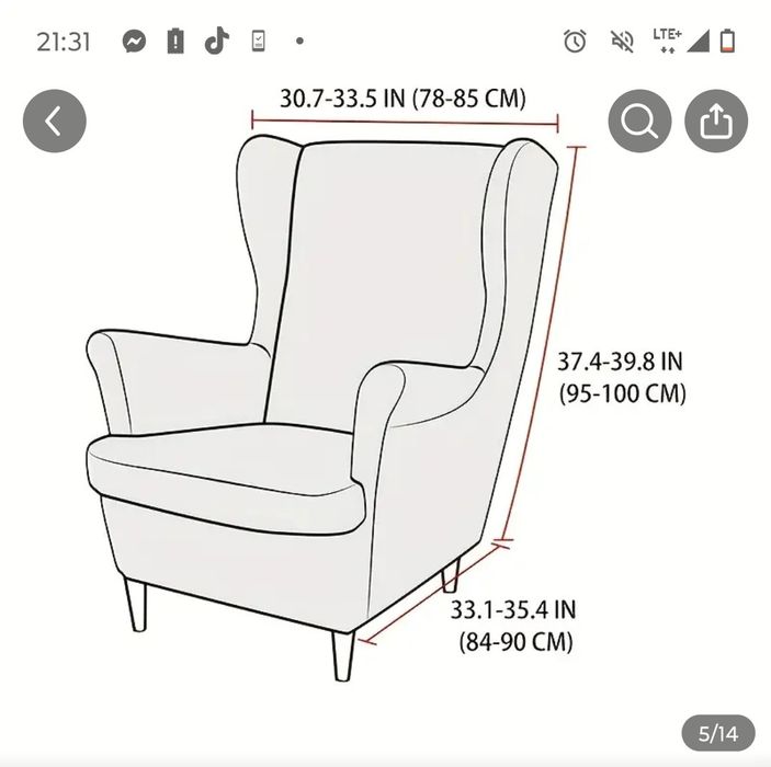 Nowy pokrowiec na fotel uszak