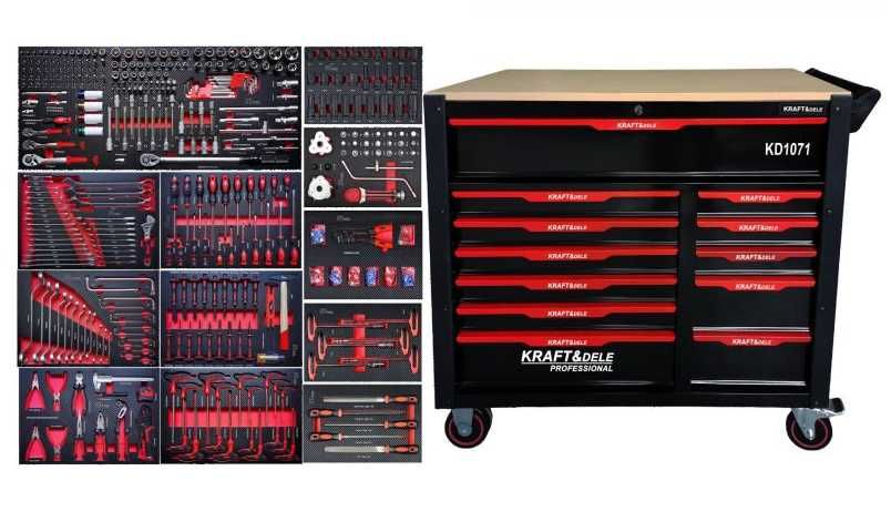 Szafka narzędziowa wózek warsztatowy z wyposażeniem 541EL   KD1071