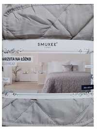 Narzuta na łóżko wzór 200x220cm SMUKEE szara