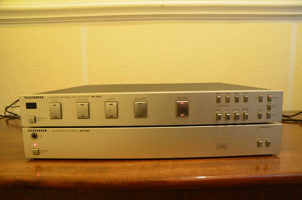 Amplificador Power + Pré Telefunken RP300/RM300