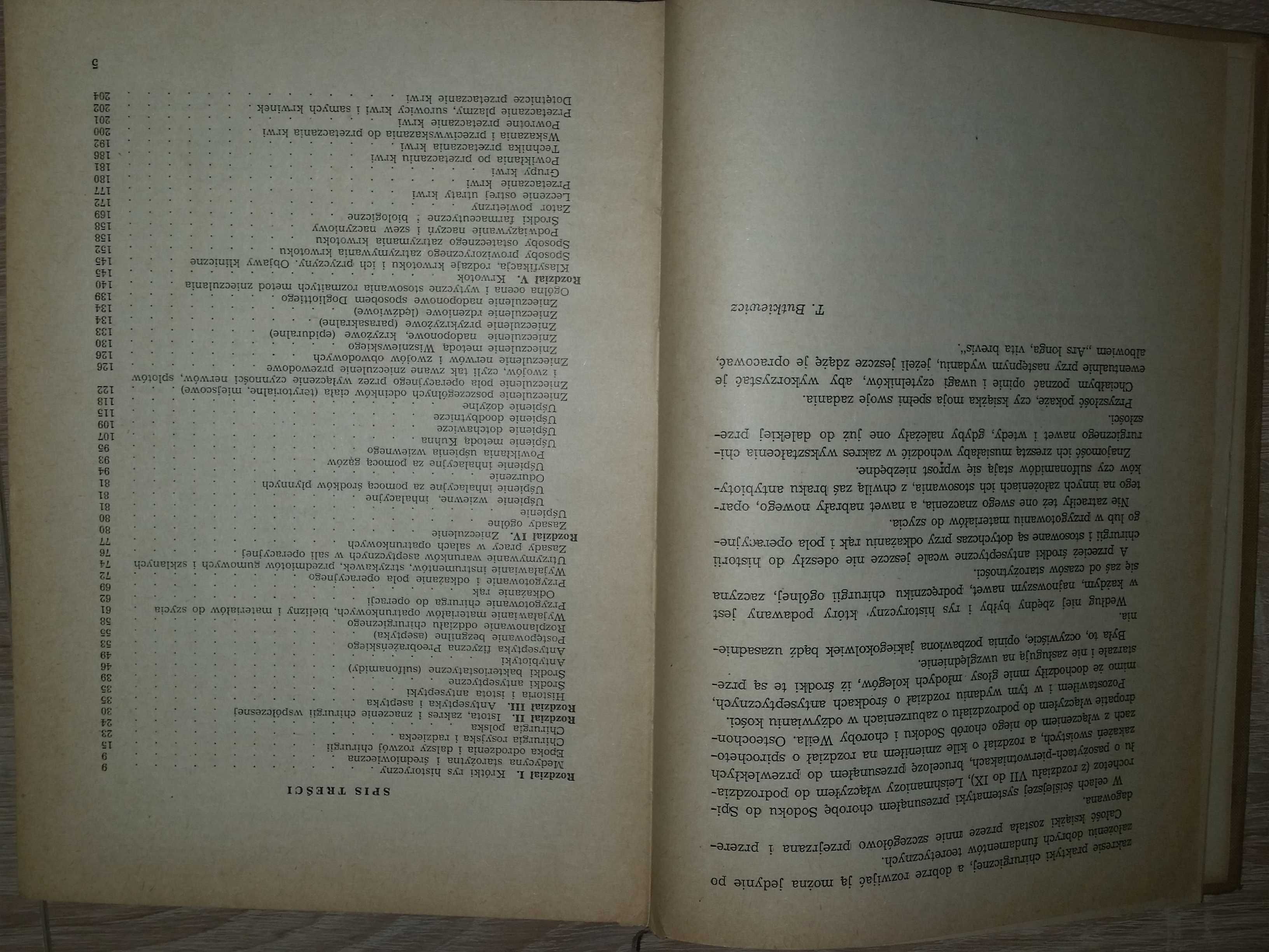 Chirurgia ogólna stara książka medyczna 1959 PZWL