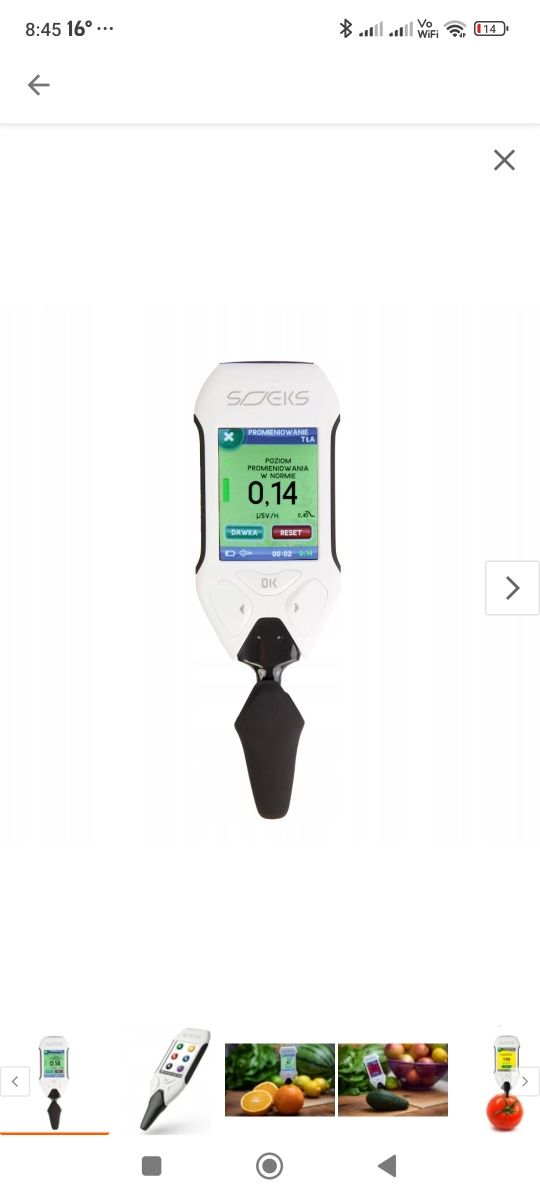 Tester żywnosci Soeks ecovisor F4