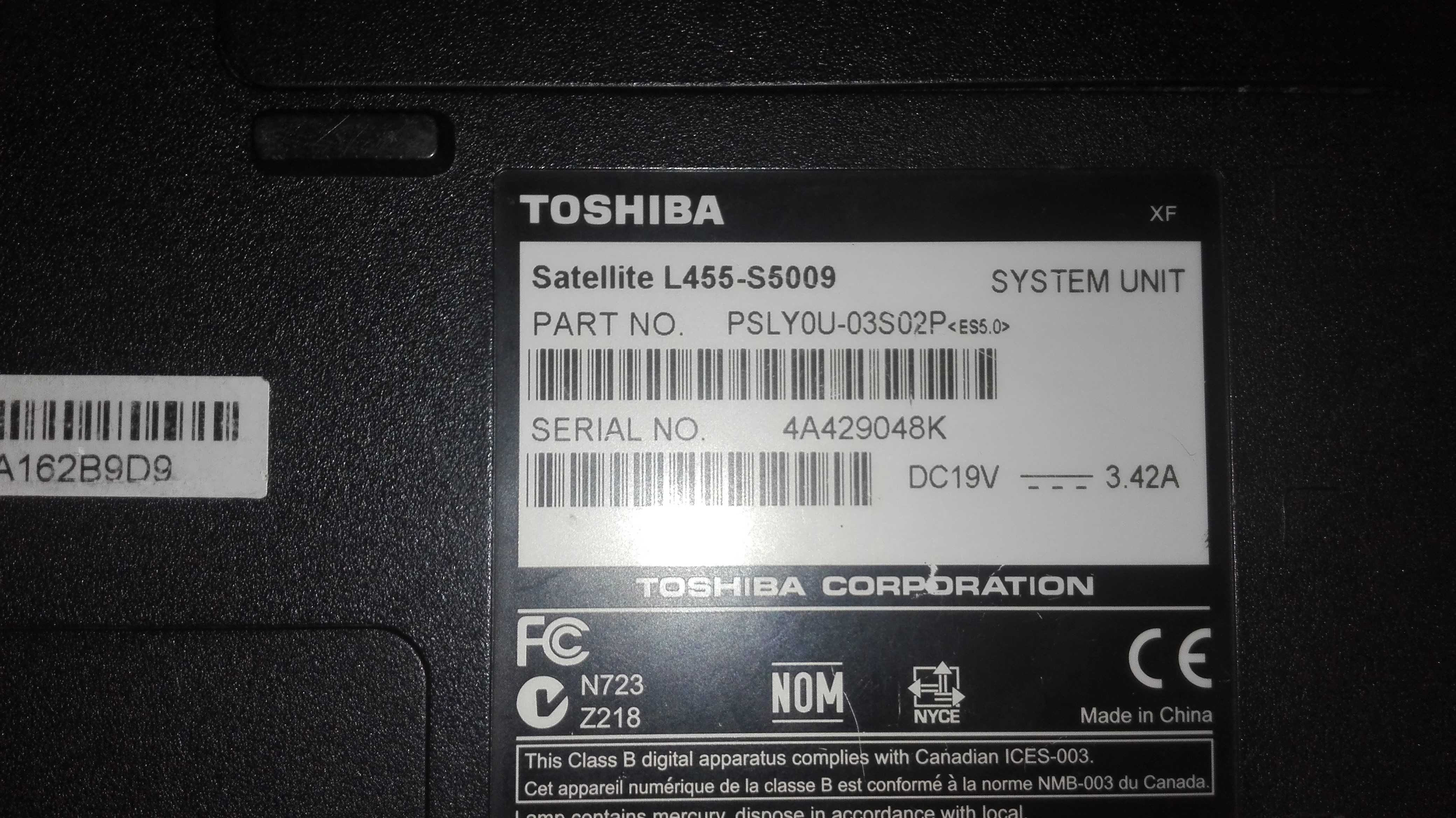 Toshiba Satelite L455 S-5009