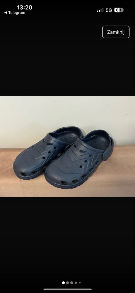 Chodaki Tank klapki Crocs piankowe Granatowe 40