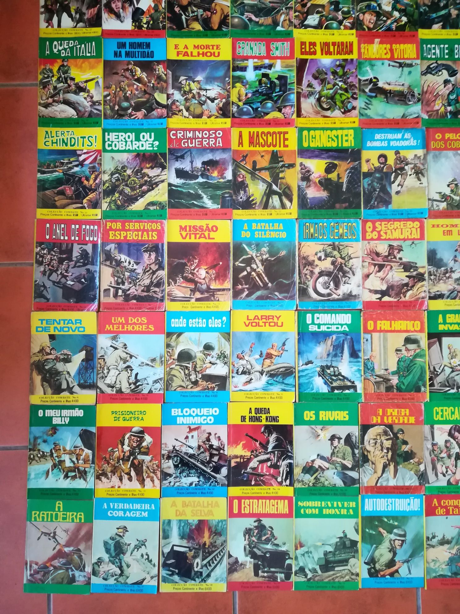 180 Livros Col. Combate, Apache e POP